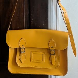 Cambridge Satchel Company 14" yellow leather